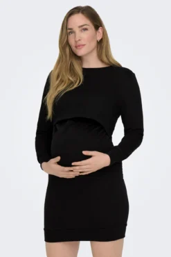 Vestido com manga maternity