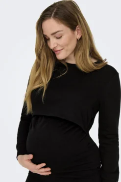 Vestido com manga maternity
