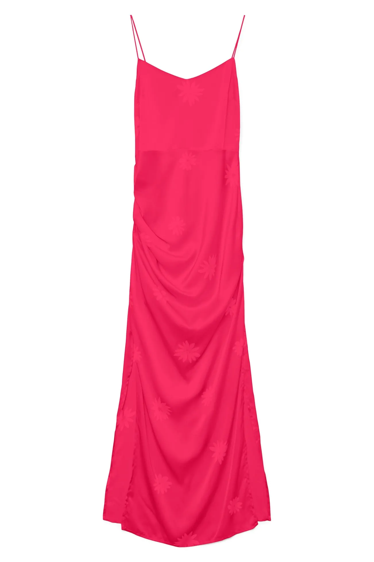 Vestido comprido acetinado