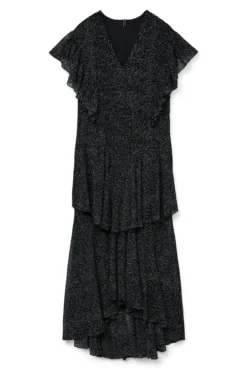 Vestido comprido bolinhas