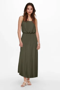 Vestido comprido com alças