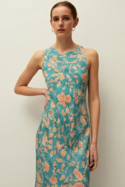 Vestido comprido de alças
