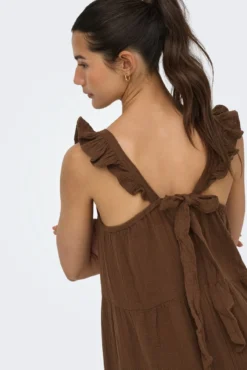 Vestido comprido de alças