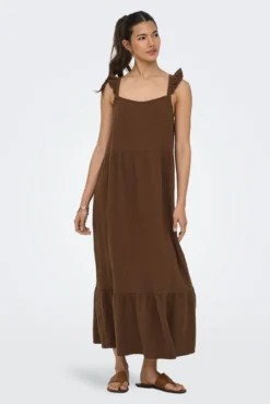 Vestido comprido de alças