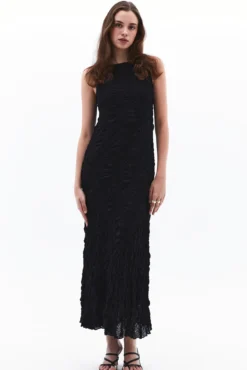 Vestido comprido de renda