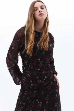 Vestido comprido estampado