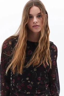 Vestido comprido estampado