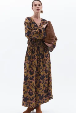 Vestido comprido estampado