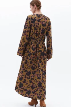 Vestido comprido estampado