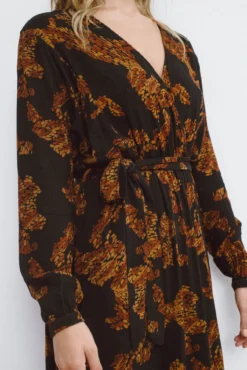 Vestido comprido estampado