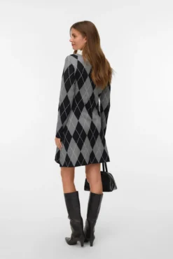 Vestido corto rombos