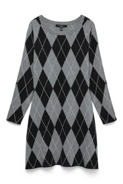Vestido corto rombos