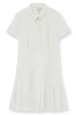 Vestido corto tableado