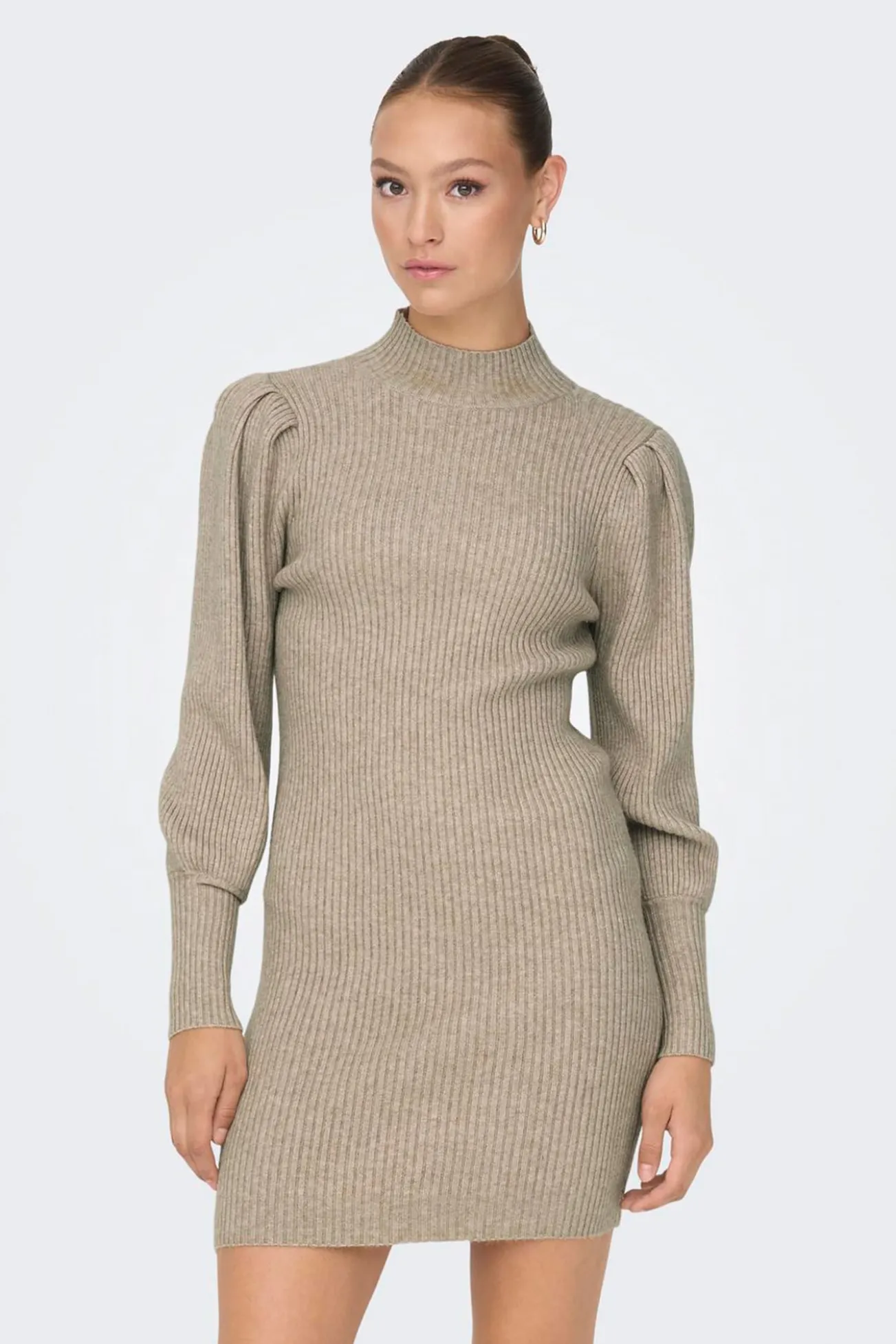 Vestido curto canelado