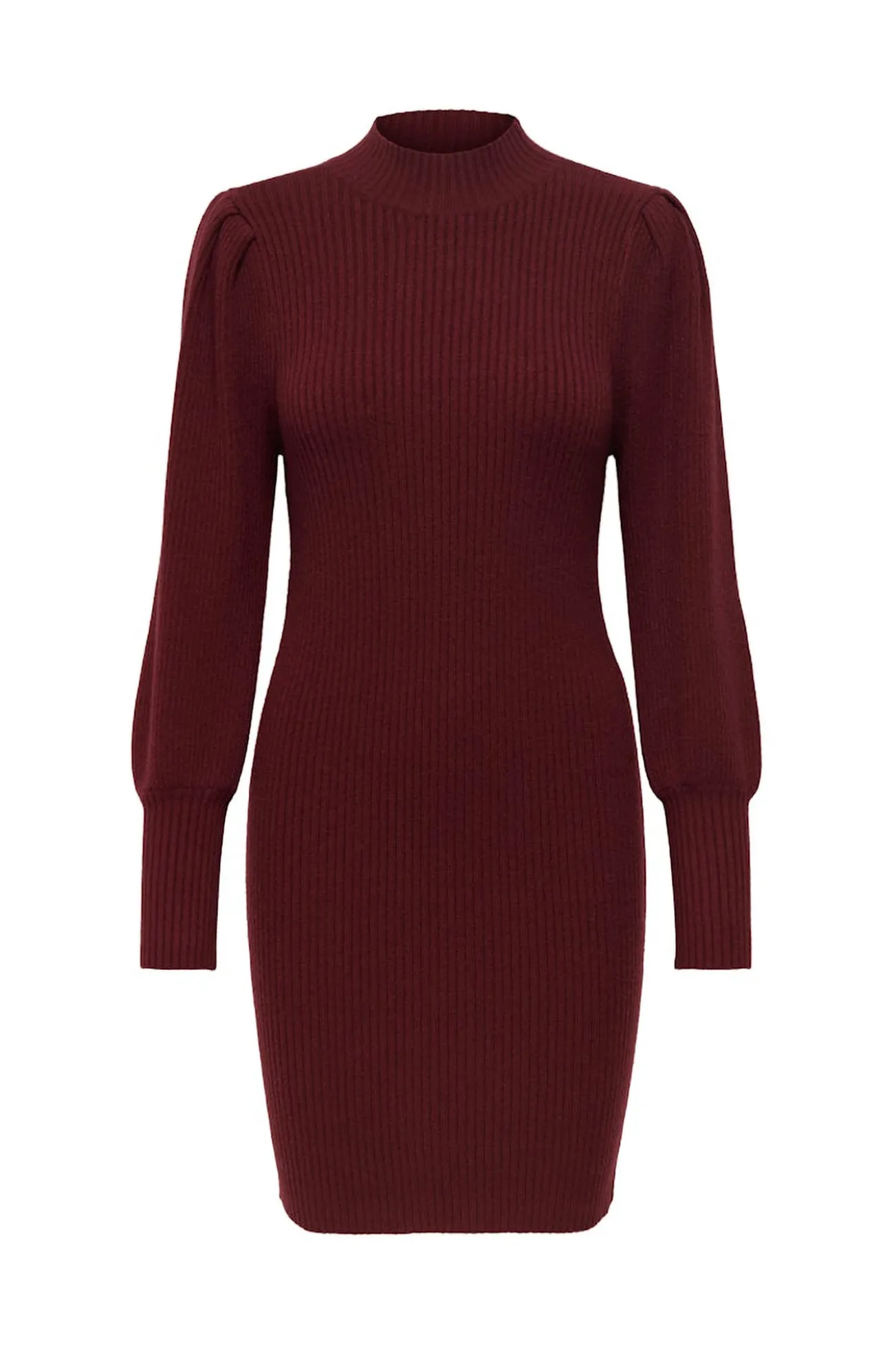 Vestido curto canelado