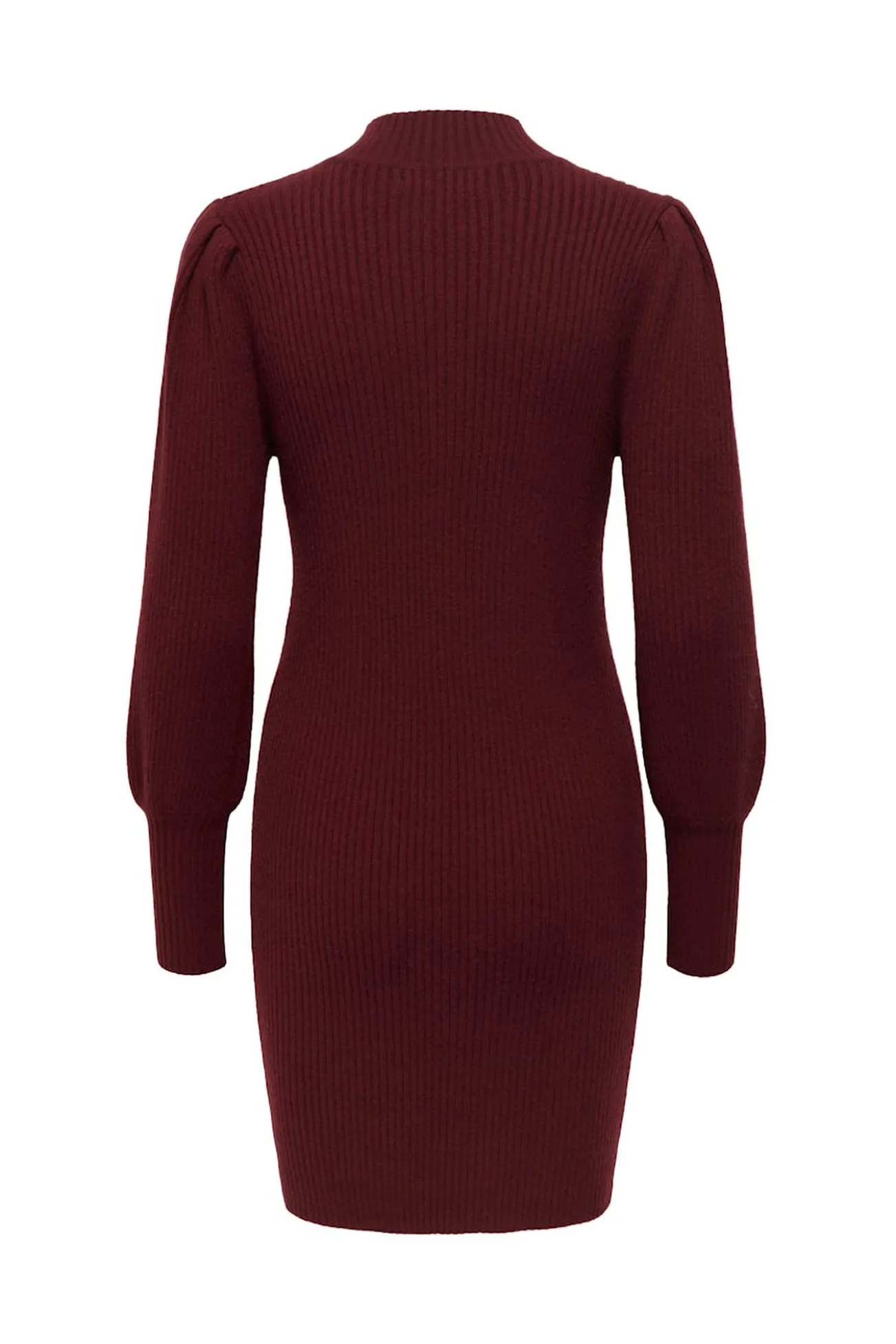 Vestido curto canelado
