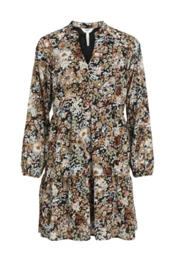 Vestido curto com capa