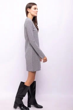 Vestido curto com glitter