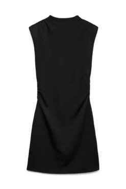 Vestido curto com gola Perkins