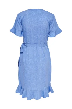 Vestido curto cruzado