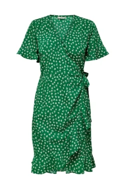 Vestido curto cruzado