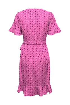 Vestido curto cruzado