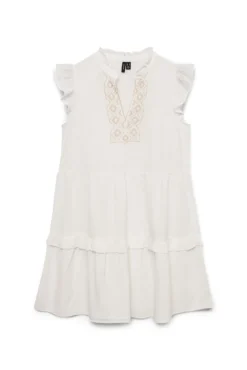 Vestido curto de algodão