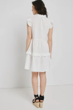Vestido curto de algodão