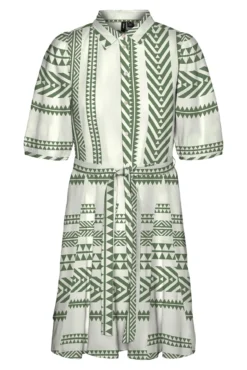 Vestido curto de algodão