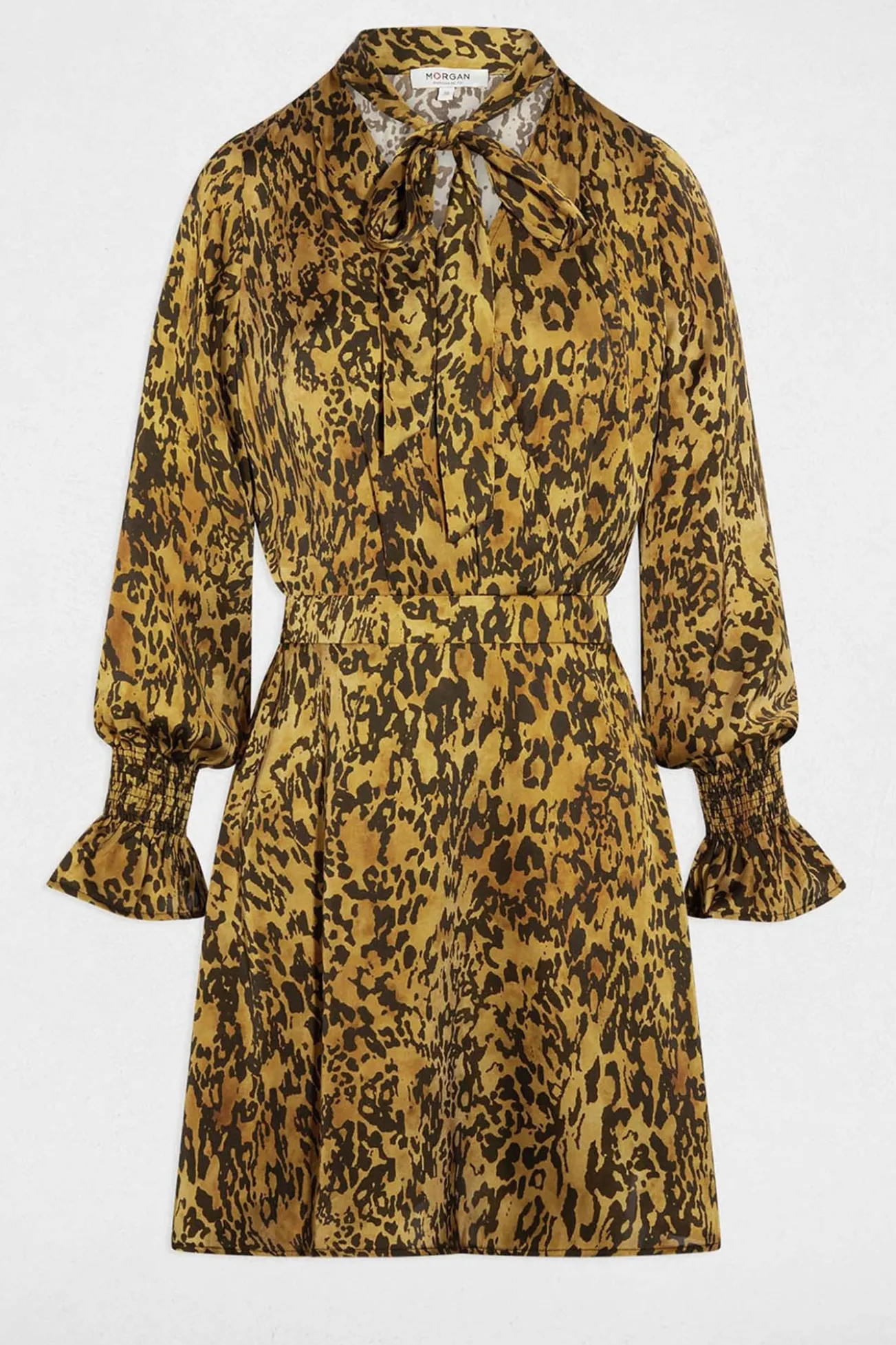 Vestido curto de cetim