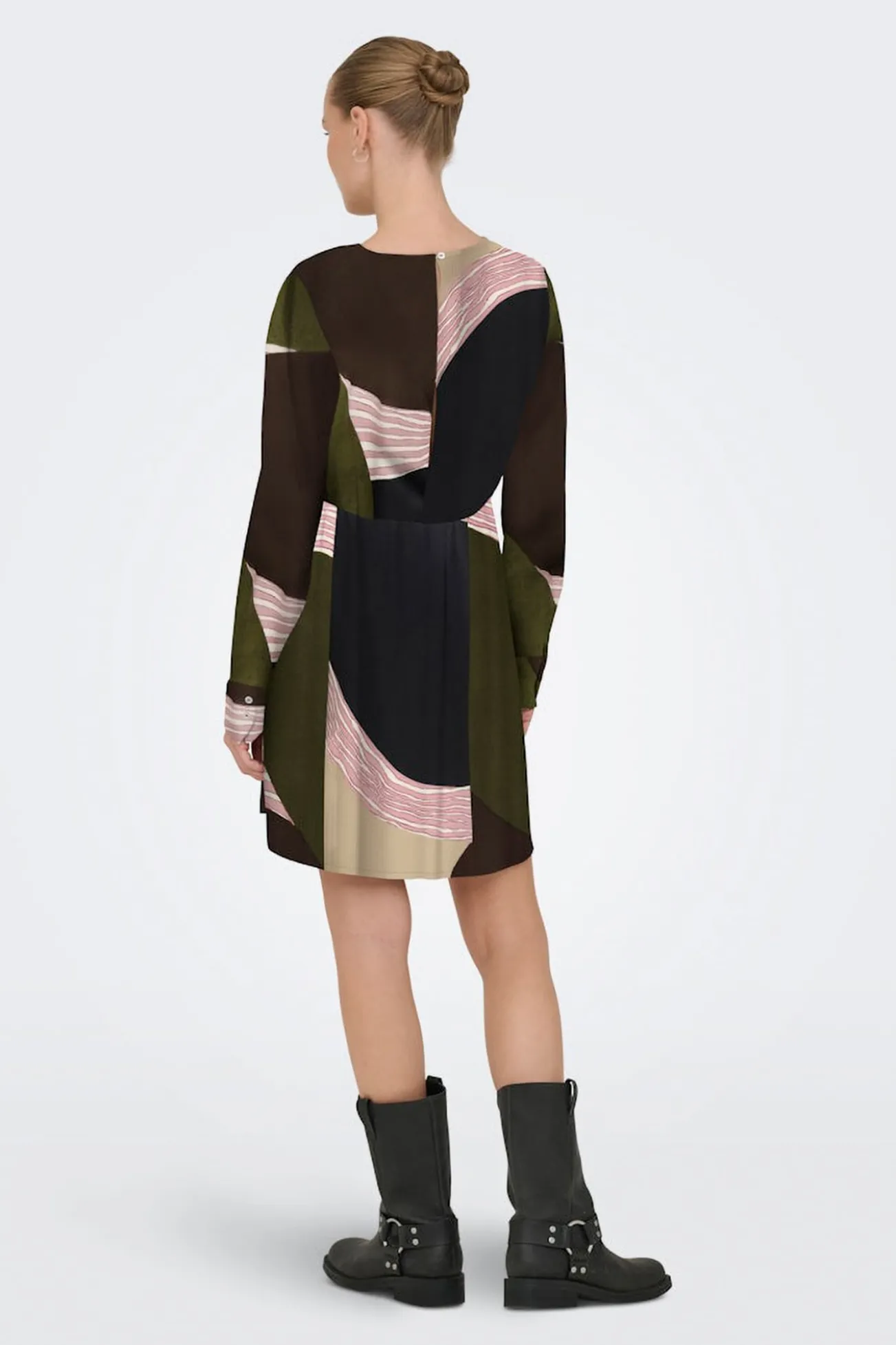 Vestido curto de cetim