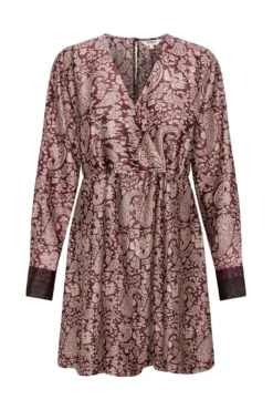 Vestido curto de cetim