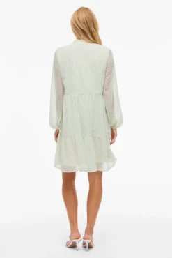 Vestido curto de chiffon