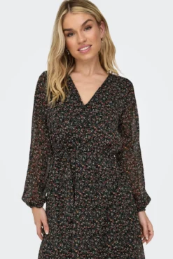 Vestido curto de gaze