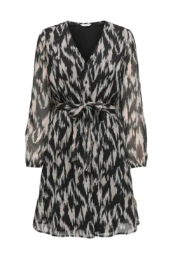 Vestido curto de gaze