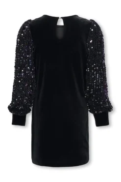 Vestido curto de lantejoulas