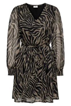 Vestido curto de lurex