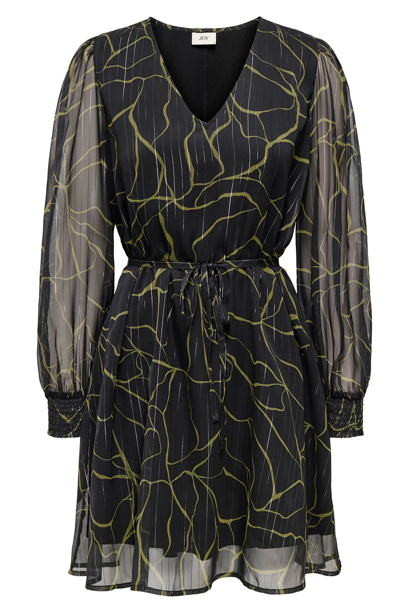 Vestido curto de lurex