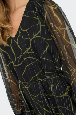 Vestido curto de lurex