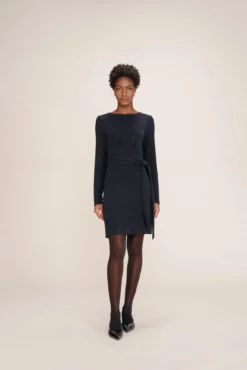 Vestido curto de lurex