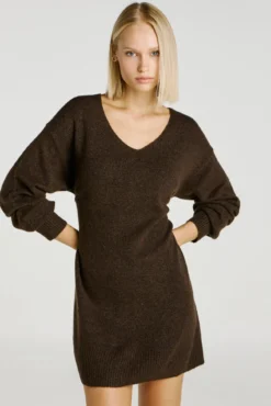 Vestido curto de malha