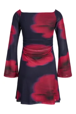 Vestido curto de malha