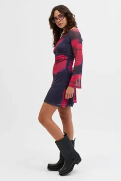 Vestido curto de malha