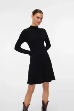 Vestido curto de malha