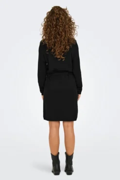 Vestido curto de malha