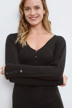 Vestido curto de malha