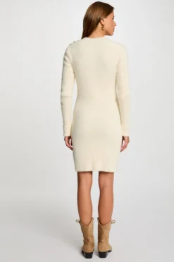 Vestido curto de malha justa