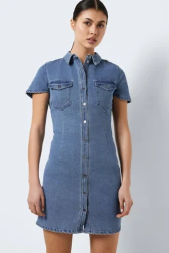 Vestido curto denim