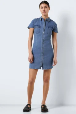 Vestido curto denim