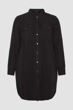 Vestido curto denim tamanho grande